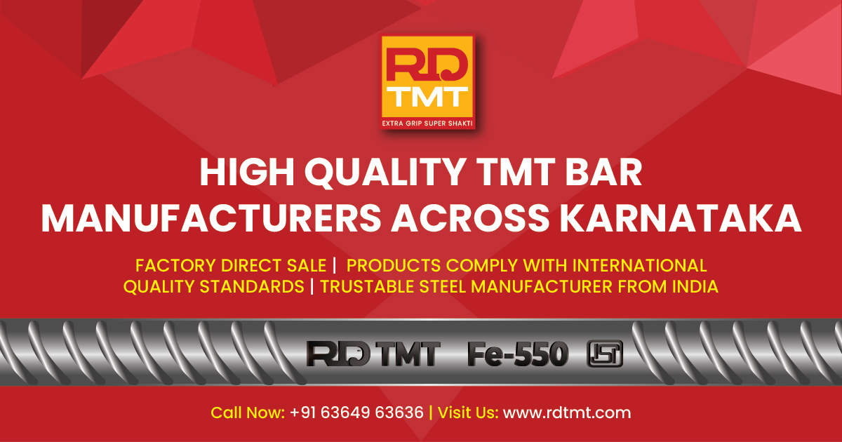 TMT Bars Manufacturer & Supplier – Rdtmt.com